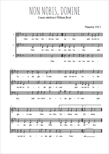 Non nobis domine